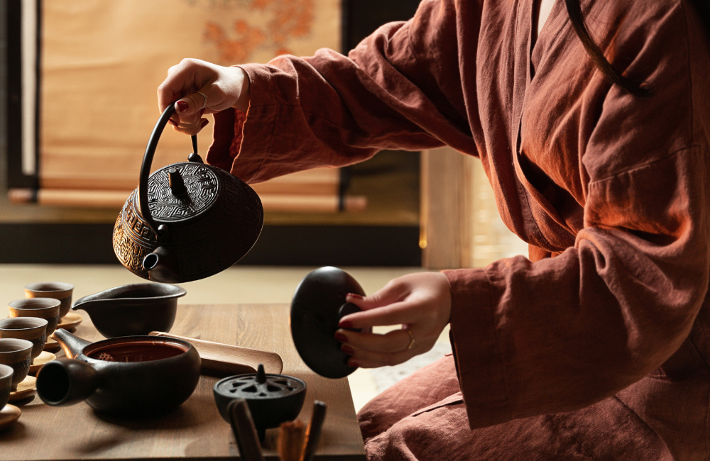 préparation thé vert de chine