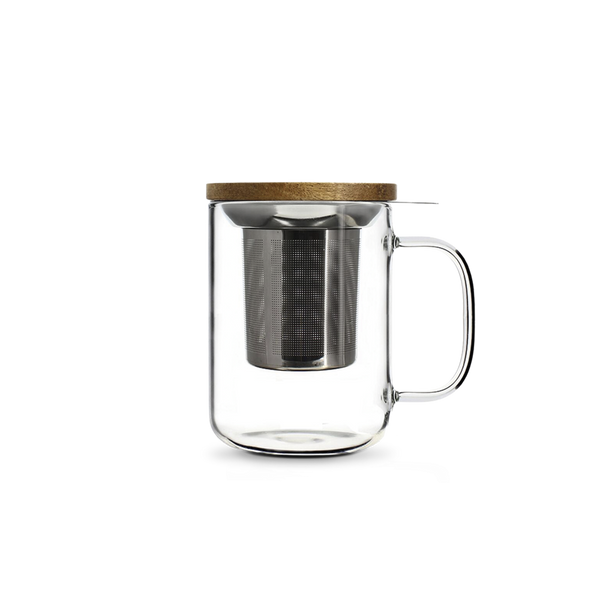 Teebecher aus Glas mit Filter 45Cl