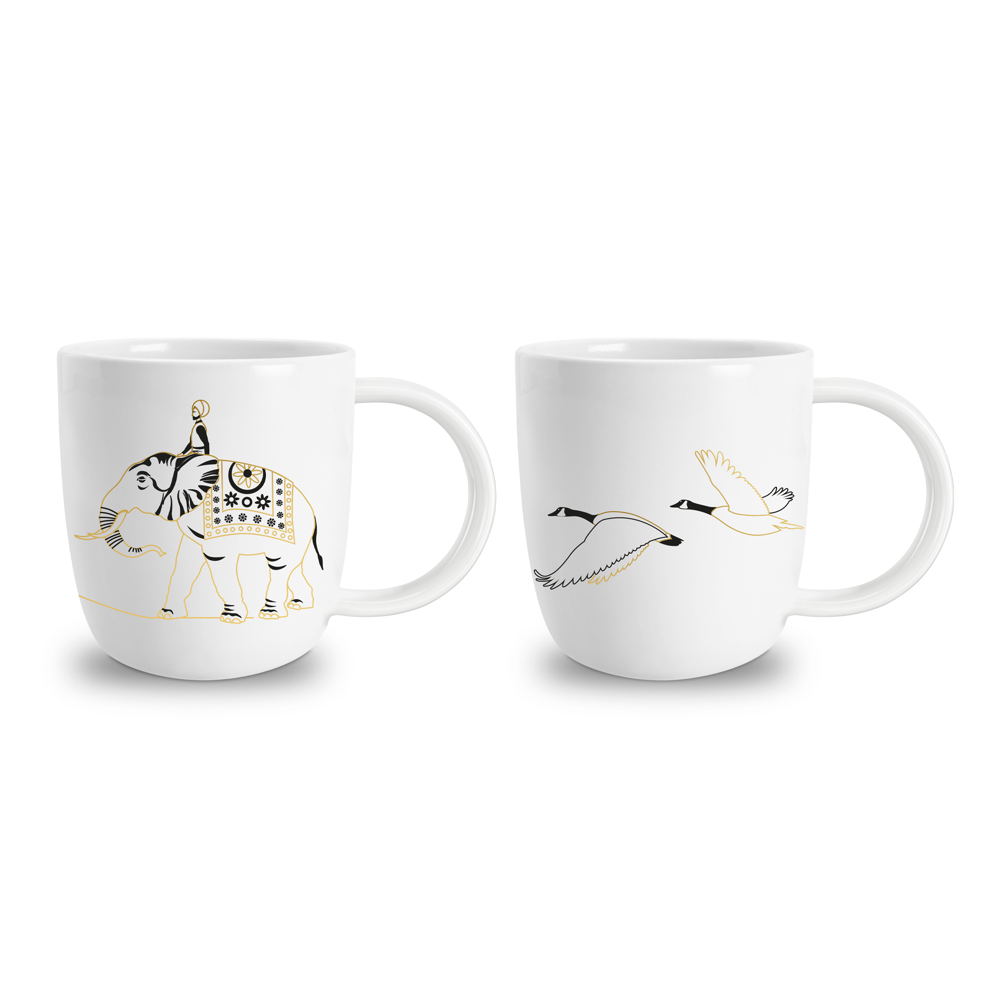 Coffret deux tasses porcelaine