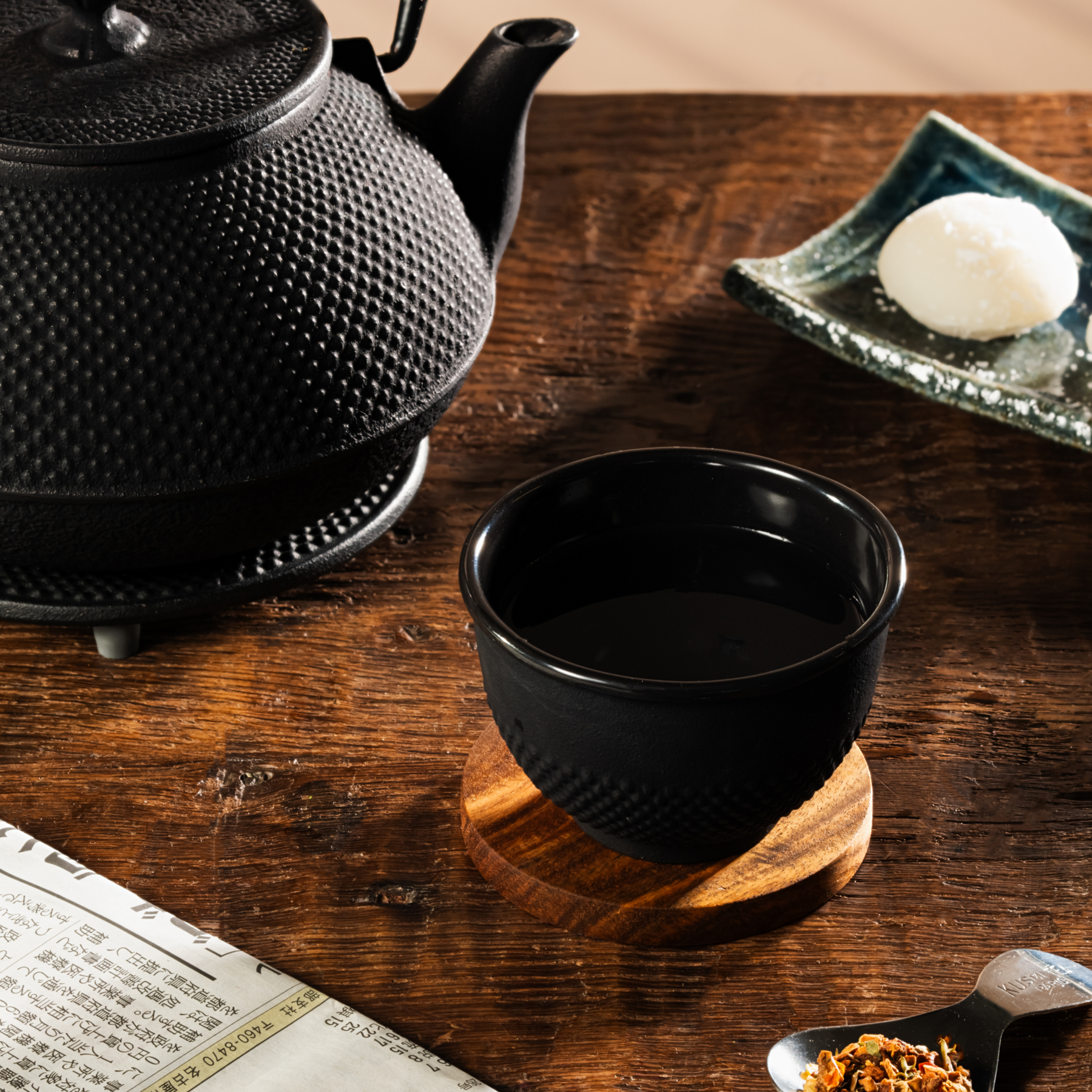 Dessous théière fonte