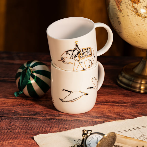 Coffret deux tasses porcelaine