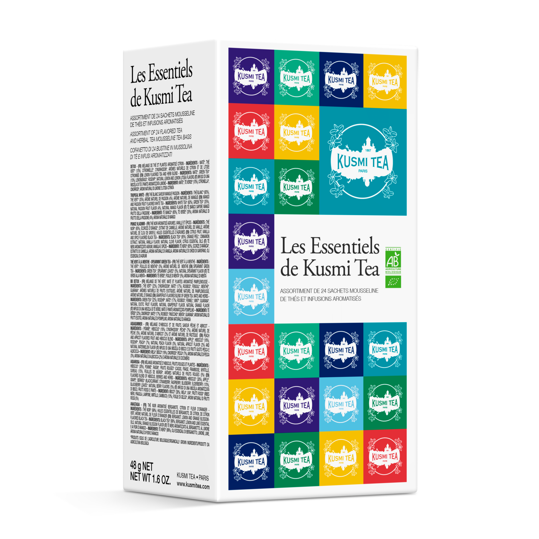 Coffret Les Essentiels de Kusmi Tea bio