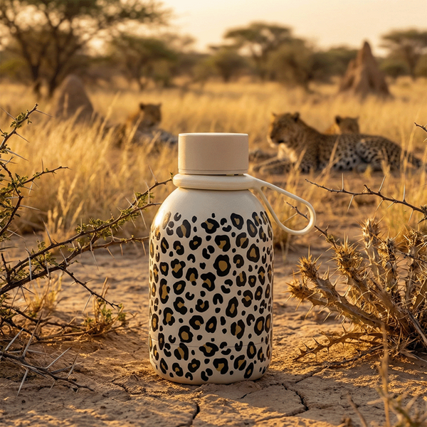 Blush Leopard Insulated Bottle 35 cl