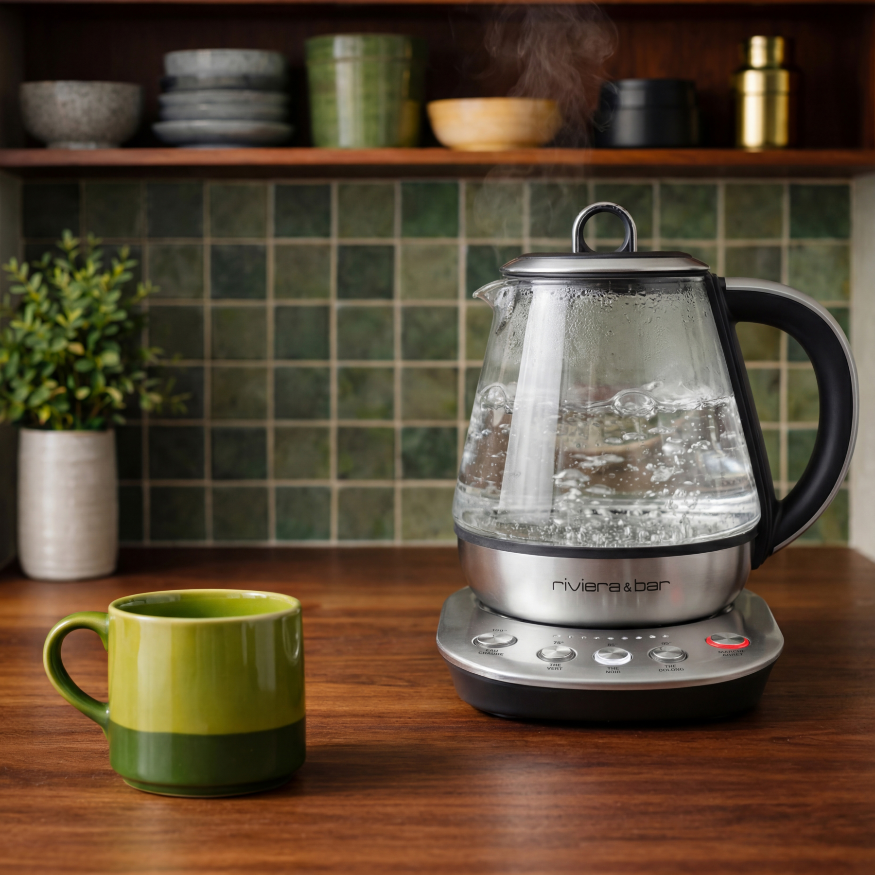 Riviera & Bar 1 L teapot and kettle