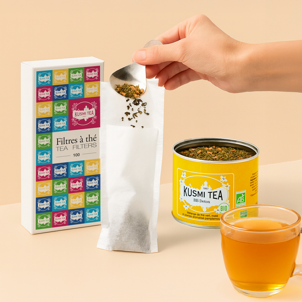 100 filtres à thé papier