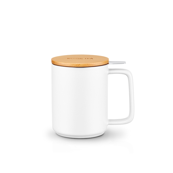 Teebecher aus Porzellan mit Filter 48 cl