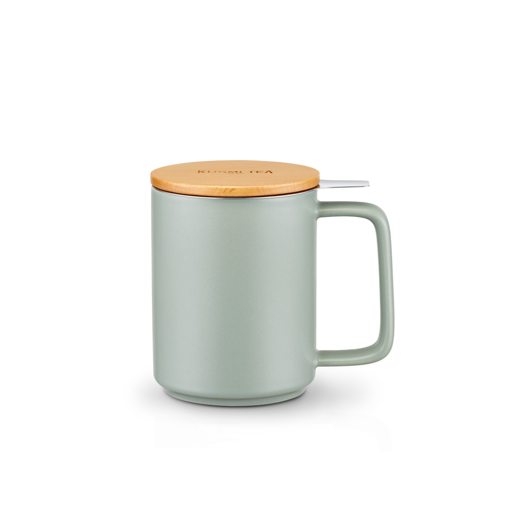 Teebecher aus Porzellan mit Filter 48 cl