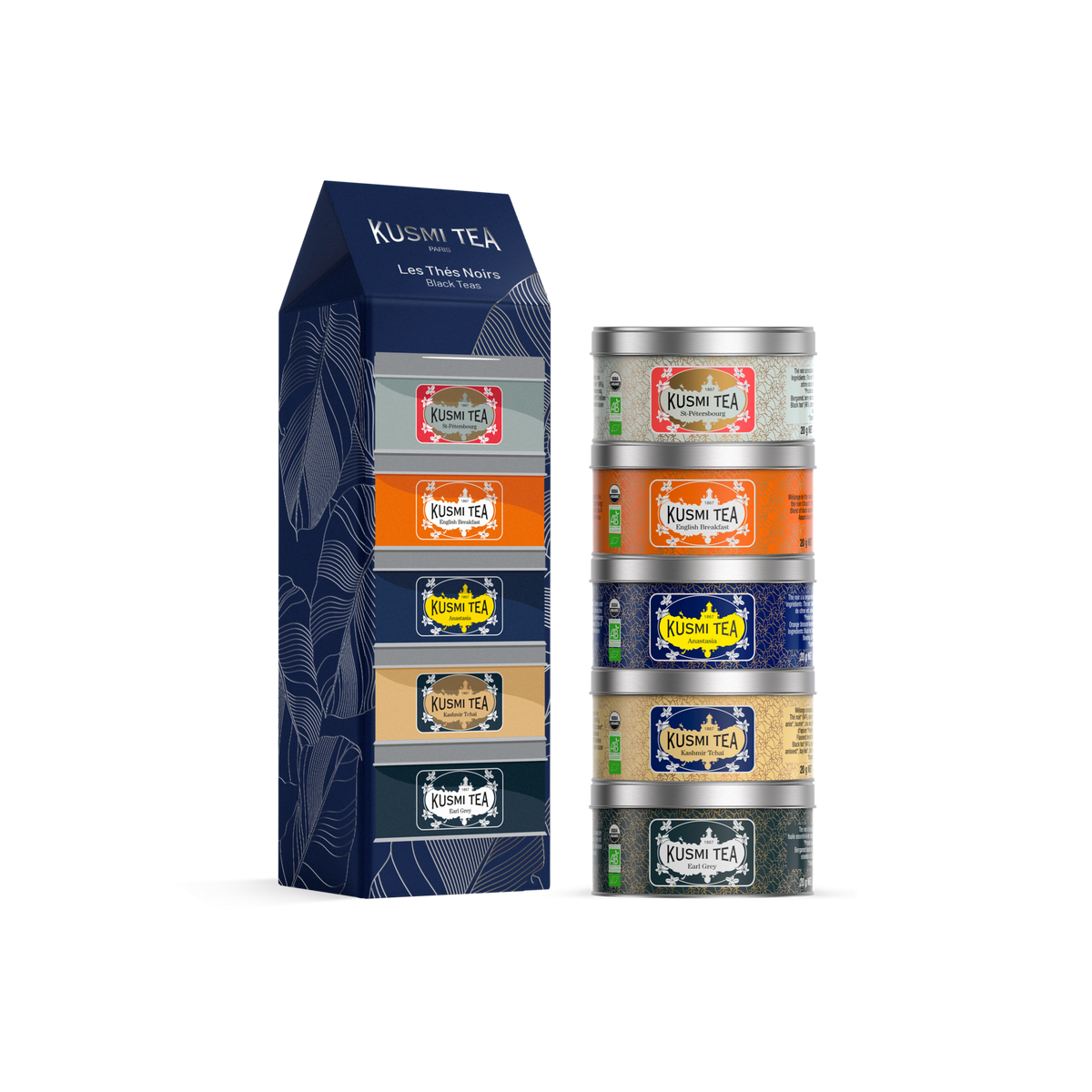 Organic Black Tea Gift Set – 5 Miniatures Loose Leaf Tea