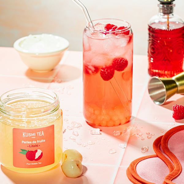 Perle di frutti di litchi