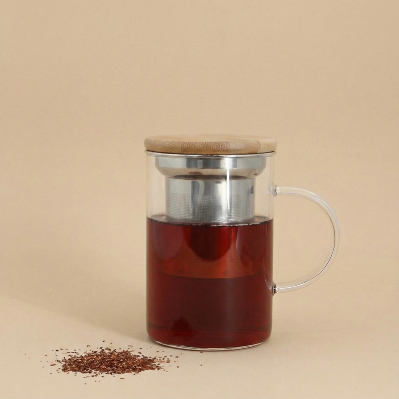 Teebecher aus Glas mit Filter 45Cl 