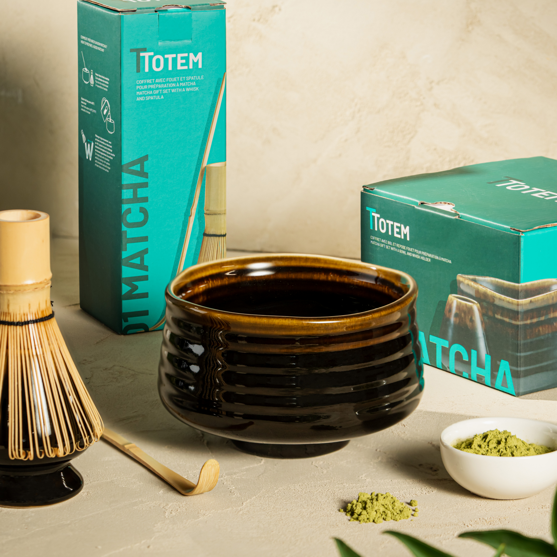 Set Matcha Tradizionale – 5 Pezzi In Ceramica: Ciotola, Frusta, Porta Frusta, Mestolo E Cucchiaino, Con Confezione Regalo