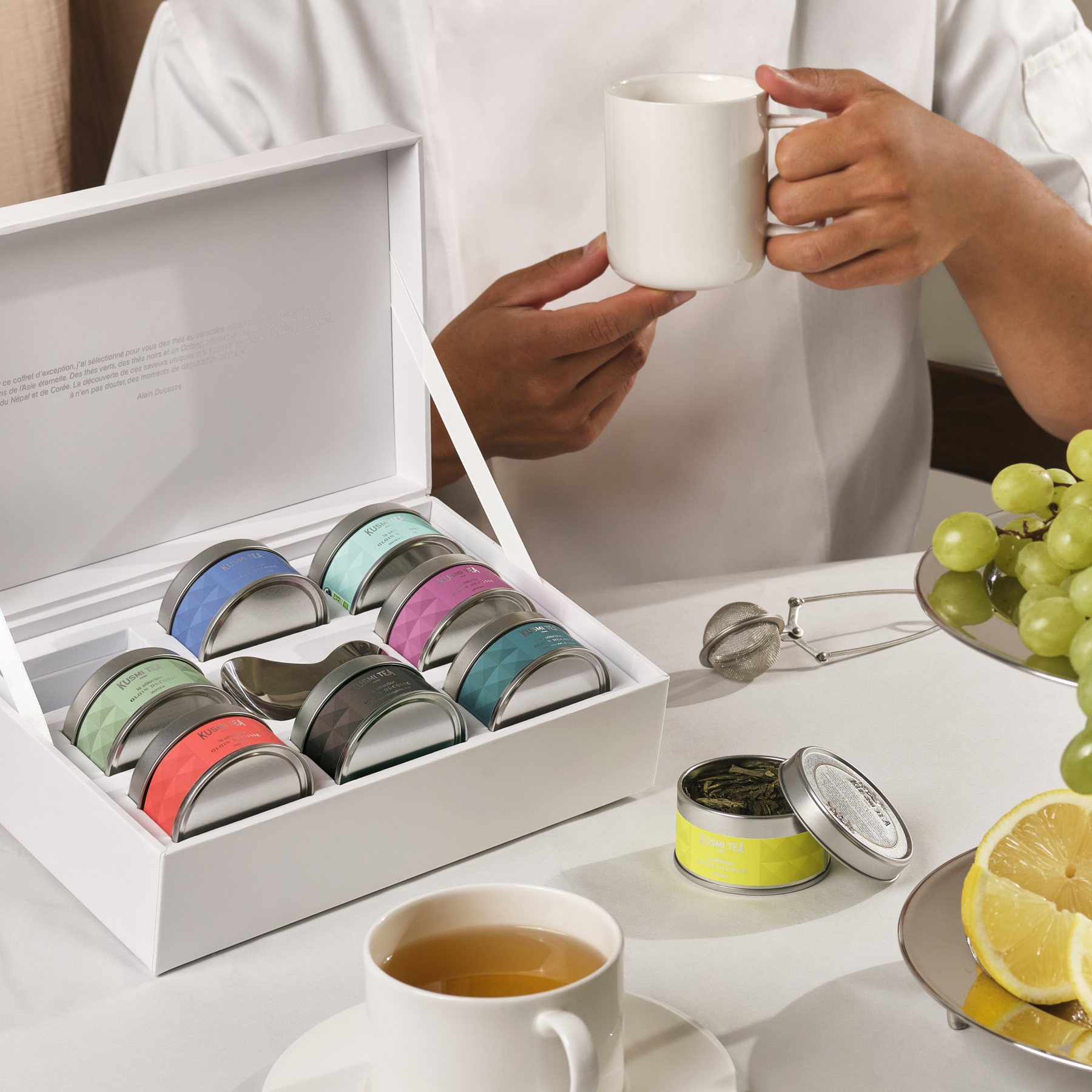 Ｙ.A:Raison D'Etre ５点セット Coffret La Collection Alain Ducasse – Thés bio nature avec cuillère