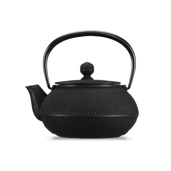 Théière En Fonte Arare 1.5L Noire – Couvercle Blanc – Filtre Inox – Neuve