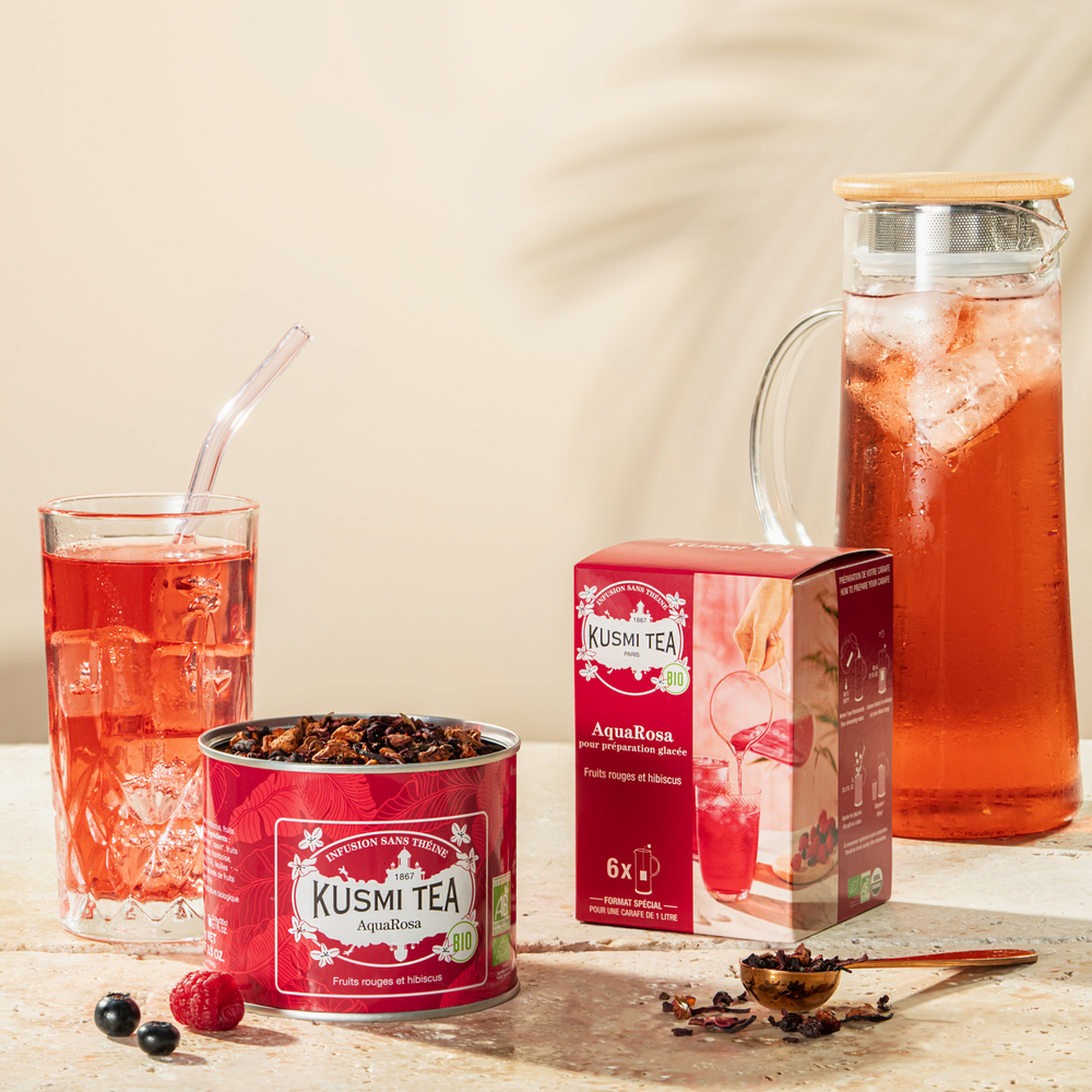 Aqua Rosa Tea AquaRosa – Tisane bio hibiscus et fruits rouges fruitée