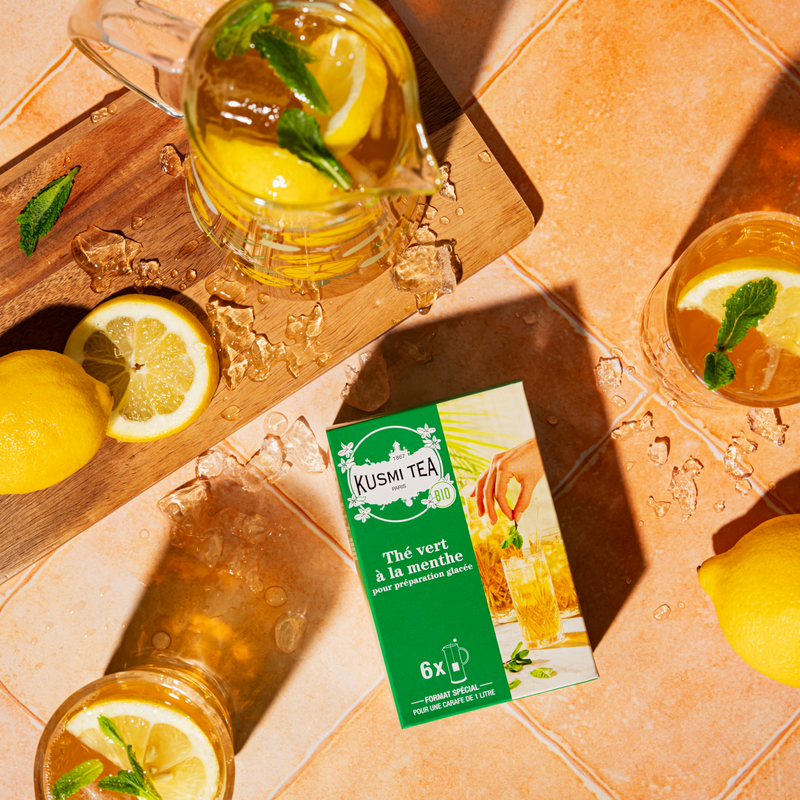 Thé vert à la menthe