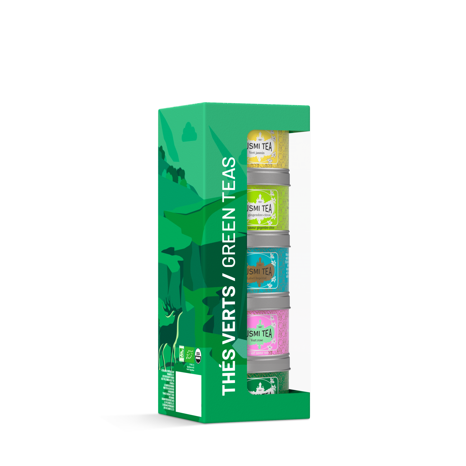 Coffret Les Thés Verts bio