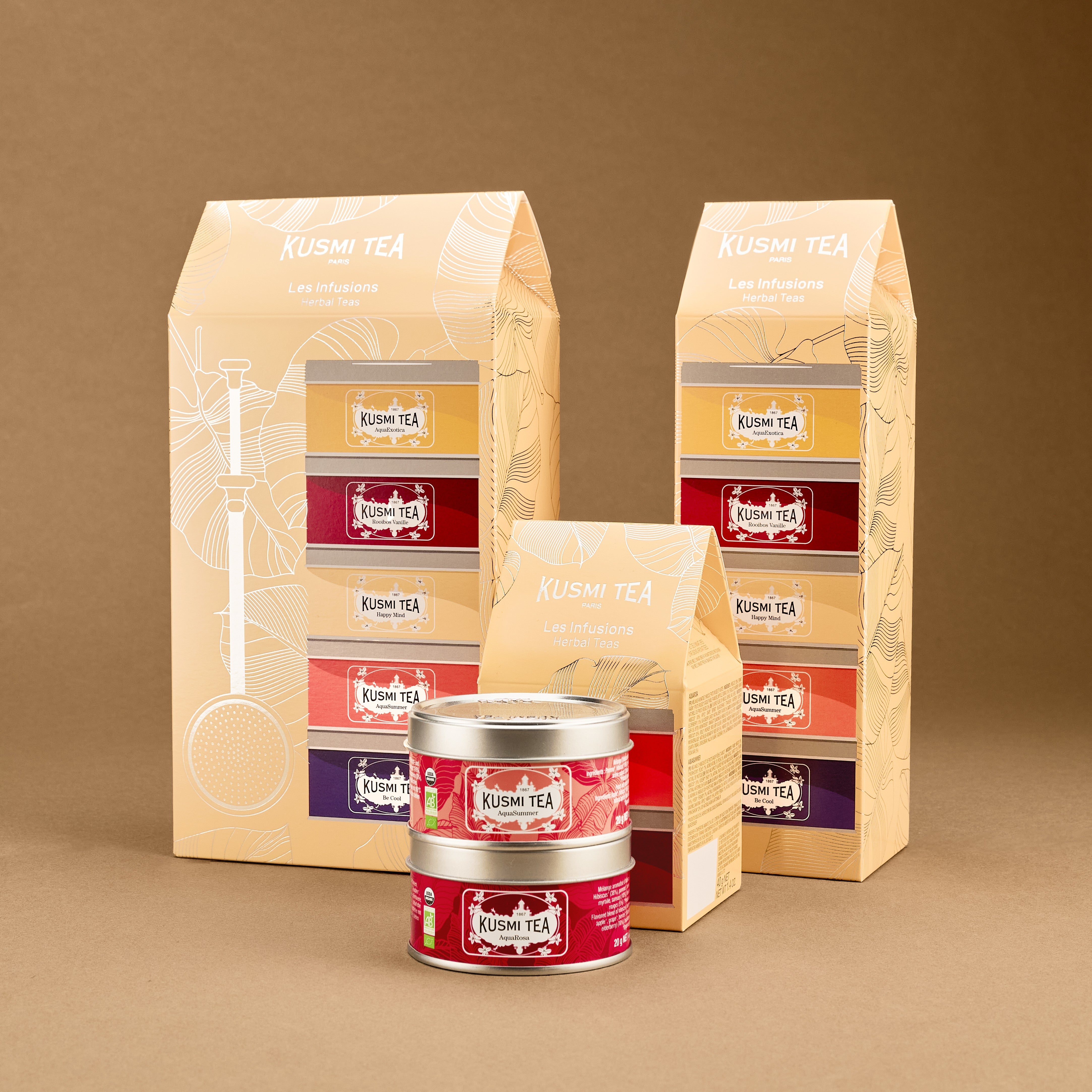 Organic Herbal Teas Gift Set – 5 Miniatures Loose Leaf Tea