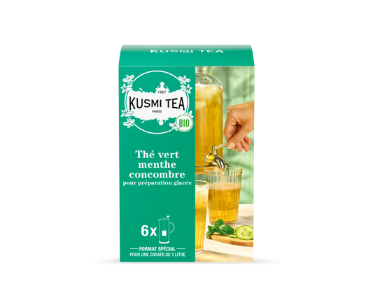 Cucumber-mint green tea