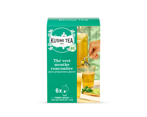 Groene thee munt komkommer