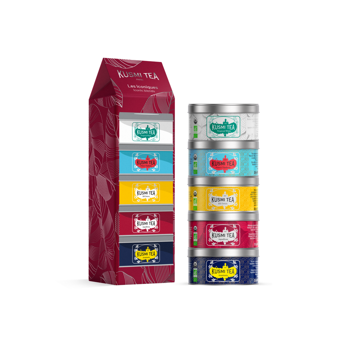 Organic Iconic Blends Gift Set – 5 Miniatures Loose Leaf Tea