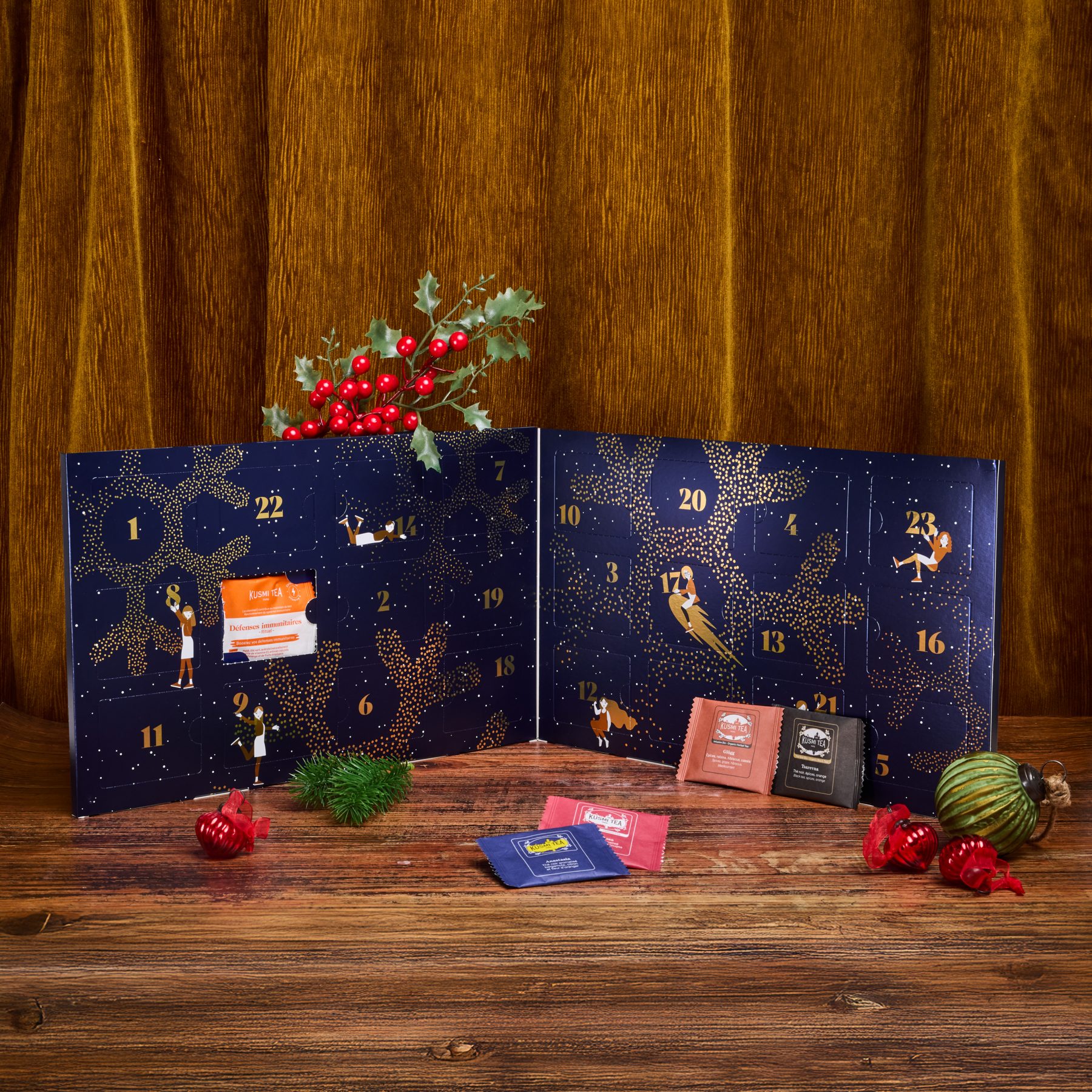クスミティ　アドベントカレンダー Organic Advent Calendar – Tea and Herbal Teas Advent Calendar