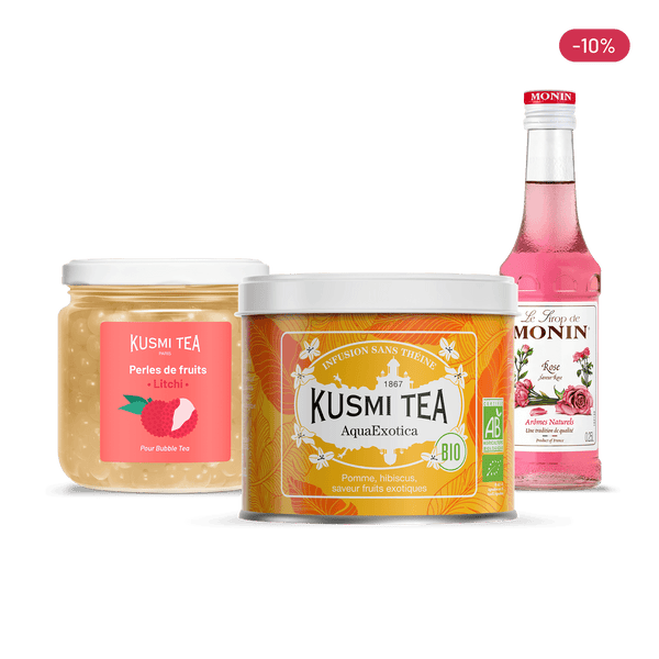 kit bubble tea kusmitea à l'aquaexotica