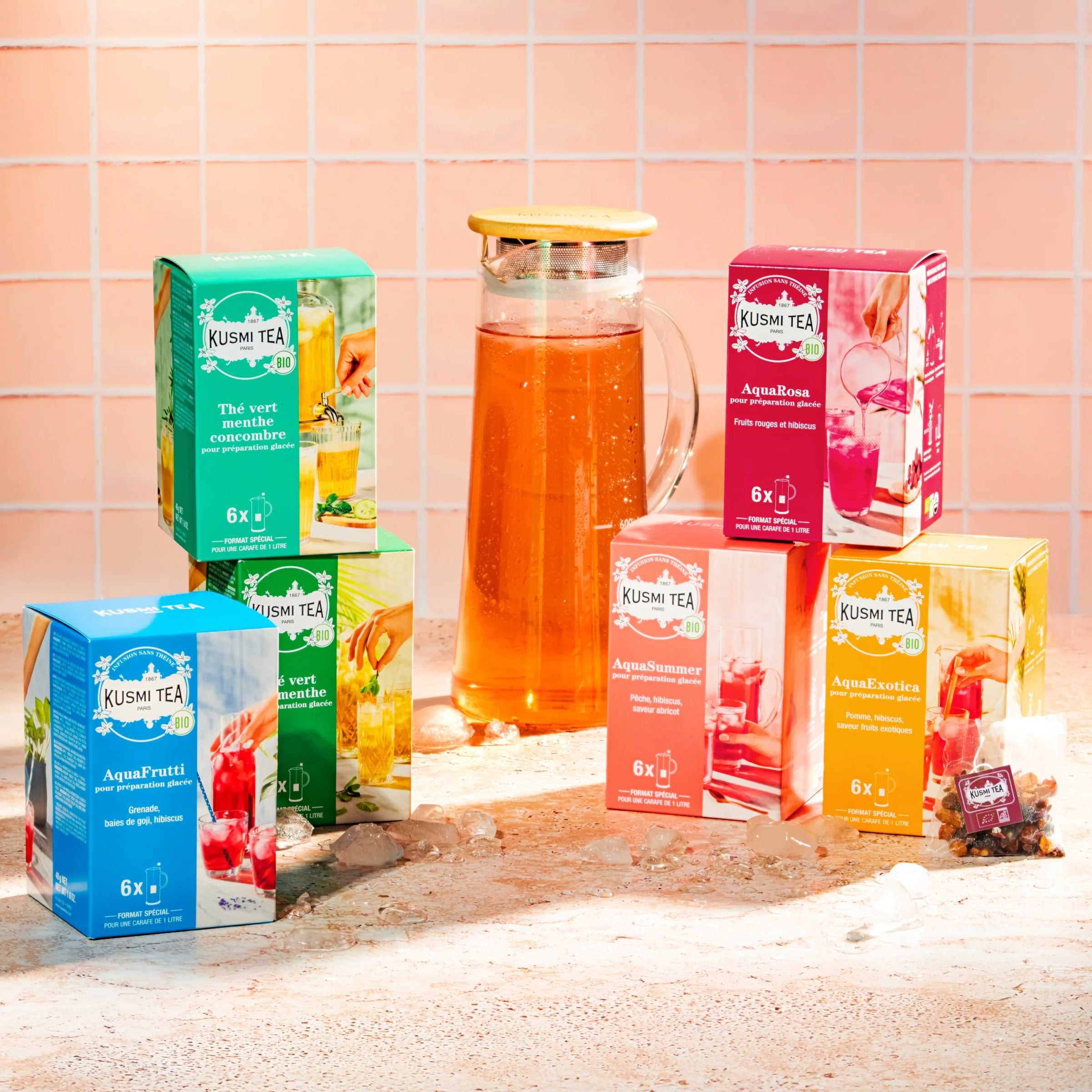 Customizable iced tea set