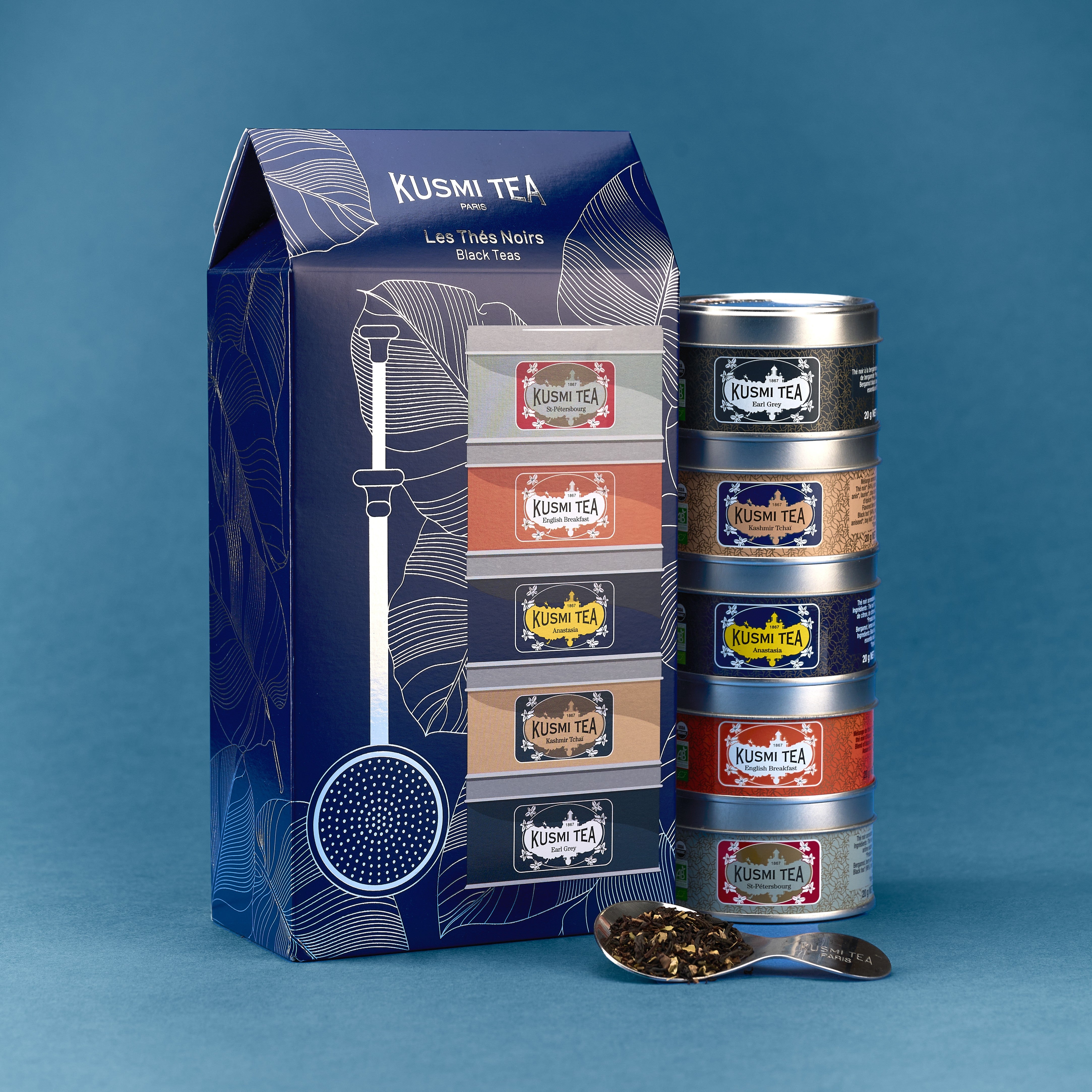 TWG Tea ・Kusmi Tea ・MARIAGE Tea セット Organic Black Tea Gift Set – 5 Miniatures Loose Leaf Tea
