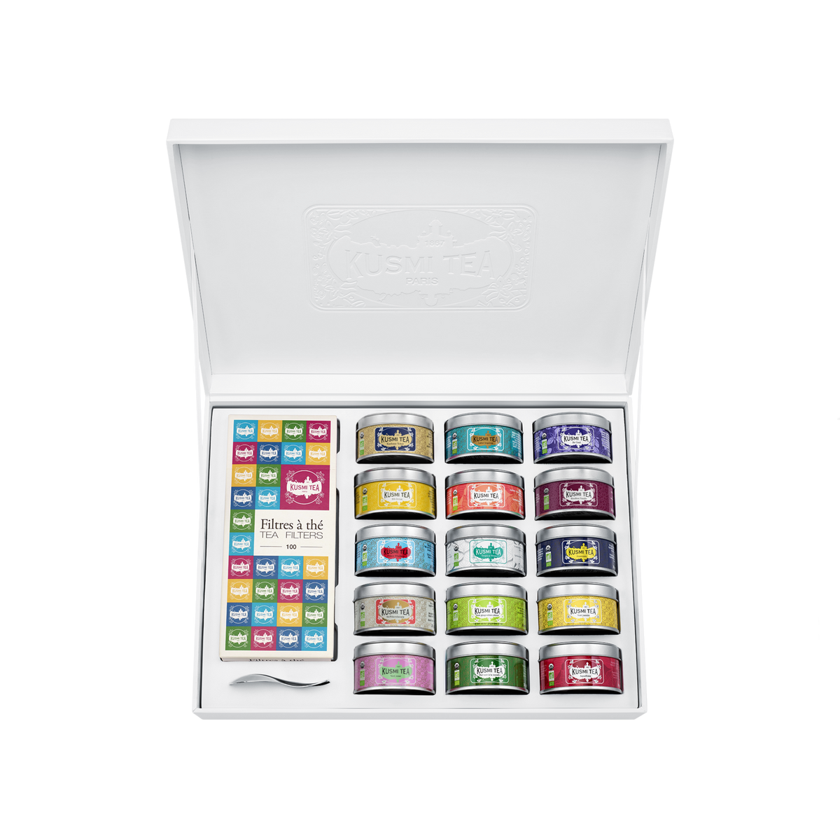 TWG Tea ・Kusmi Tea ・MARIAGE Tea セット The Collection Gift Set (Organic) – 15 Loose Leaf Teas with