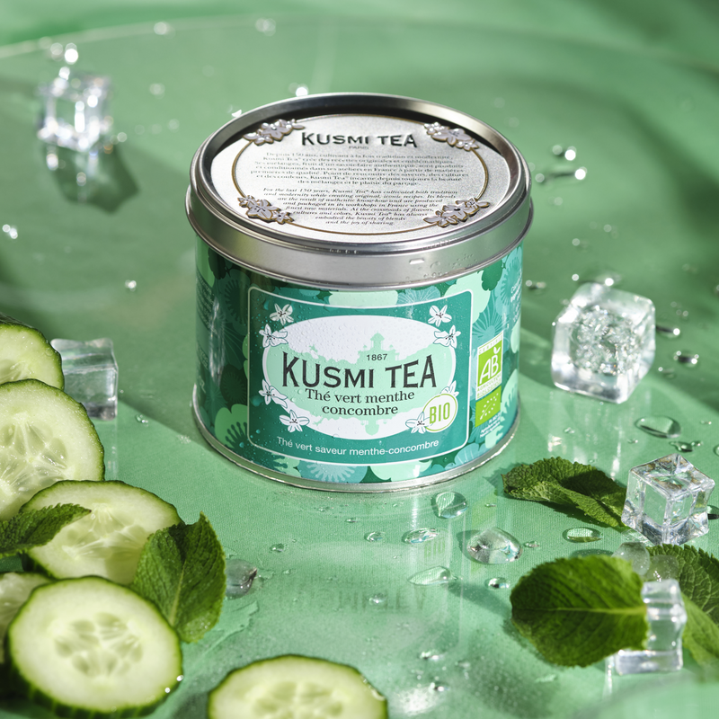 Tè verde alla menta e cetriolo