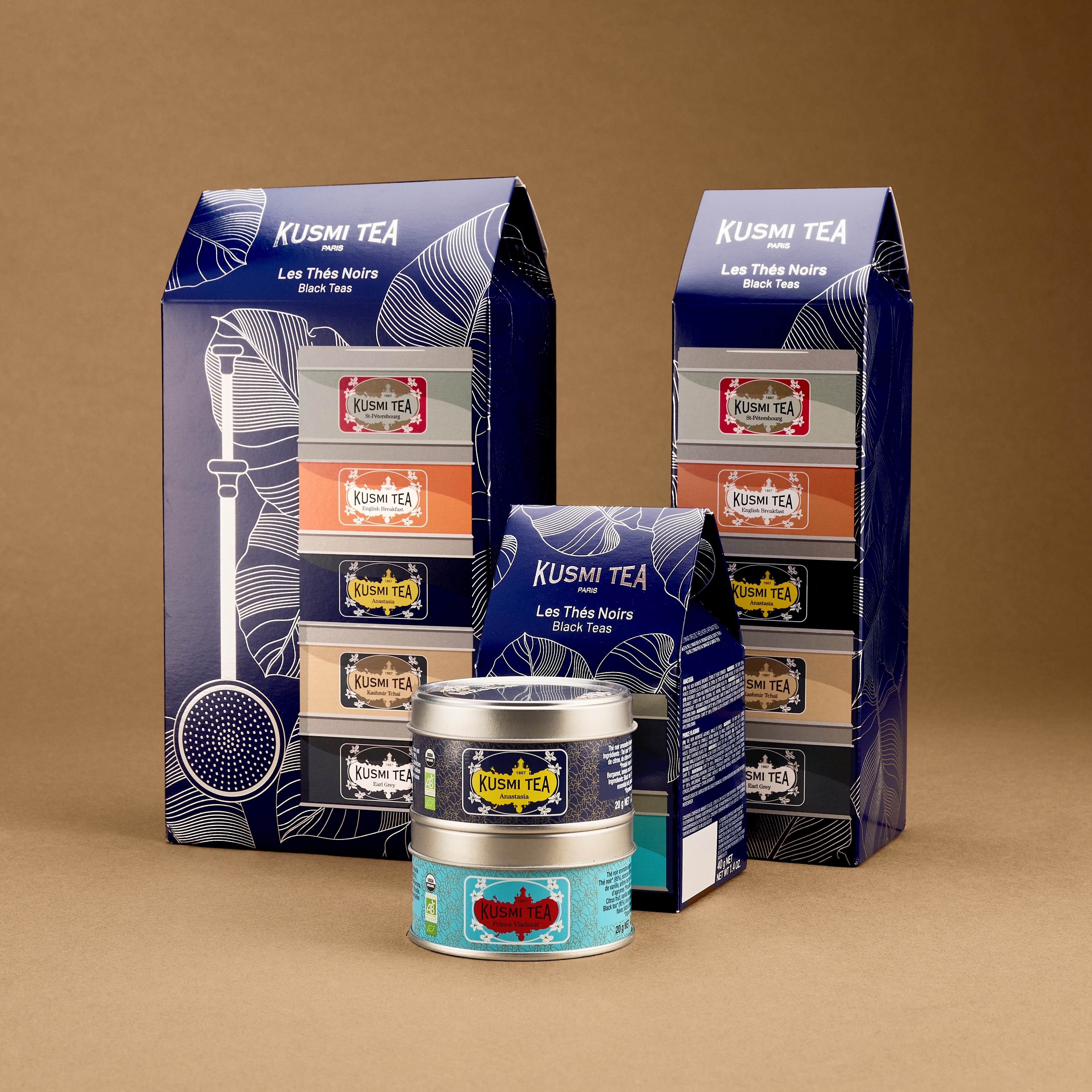 TWG Tea ・Kusmi Tea ・MARIAGE Tea セット Organic Black Tea Gift Set – 5 Miniatures Loose Leaf Tea