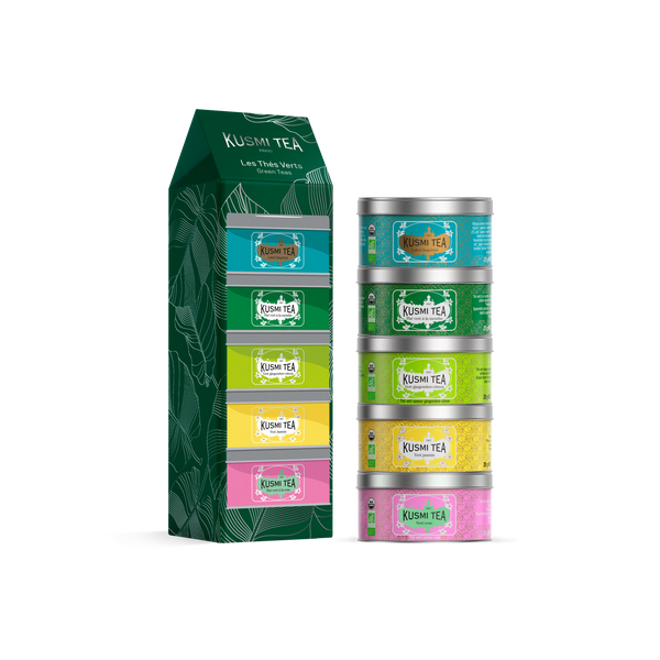 Organic Green Tea Gift Set – 5 Miniatures Loose Leaf Green Tea