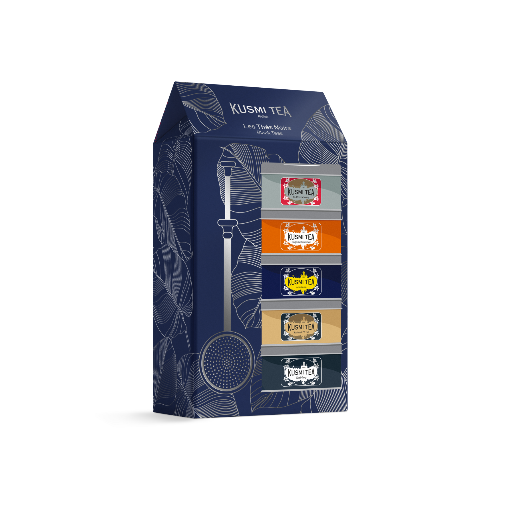 Geschenkset Schwarztees bio mit Teesieb  