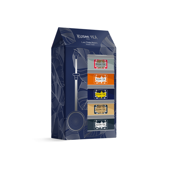 Geschenkset Schwarztees bio mit Teesieb  