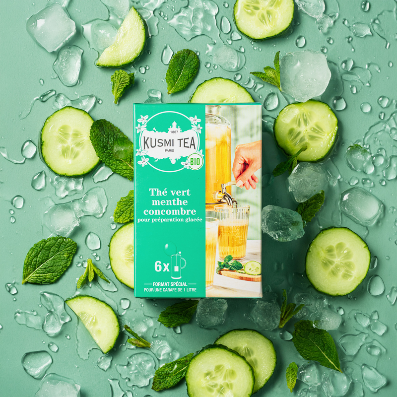 Thé vert menthe concombre