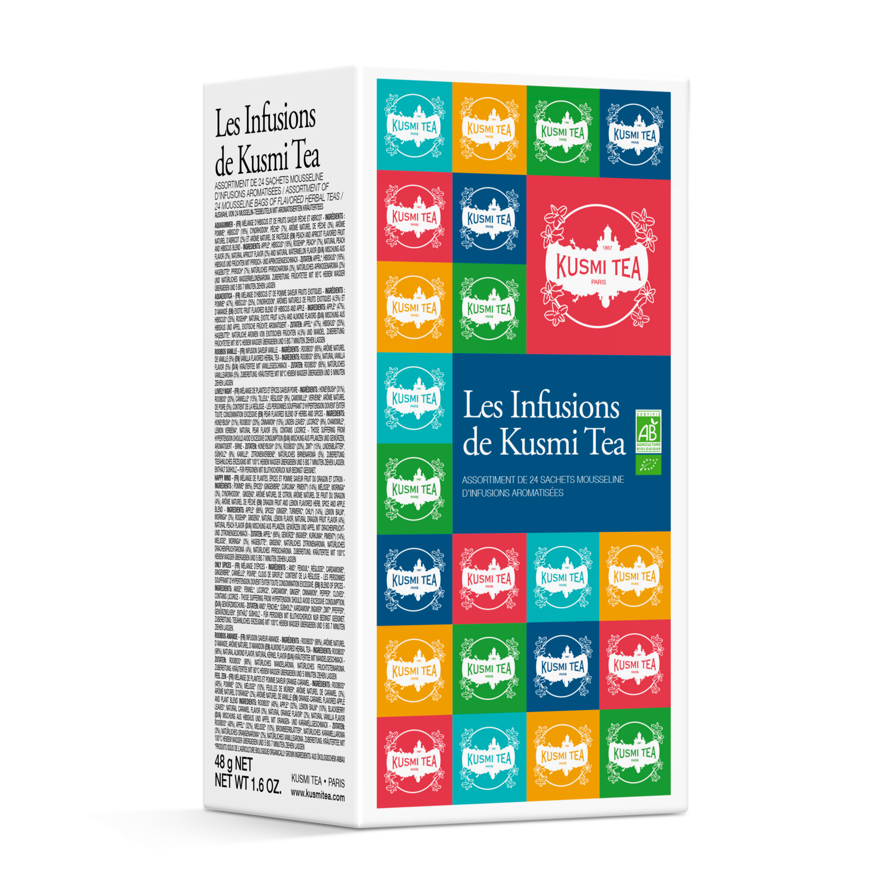 Coffret Les Infusions de Kusmi Tea bio