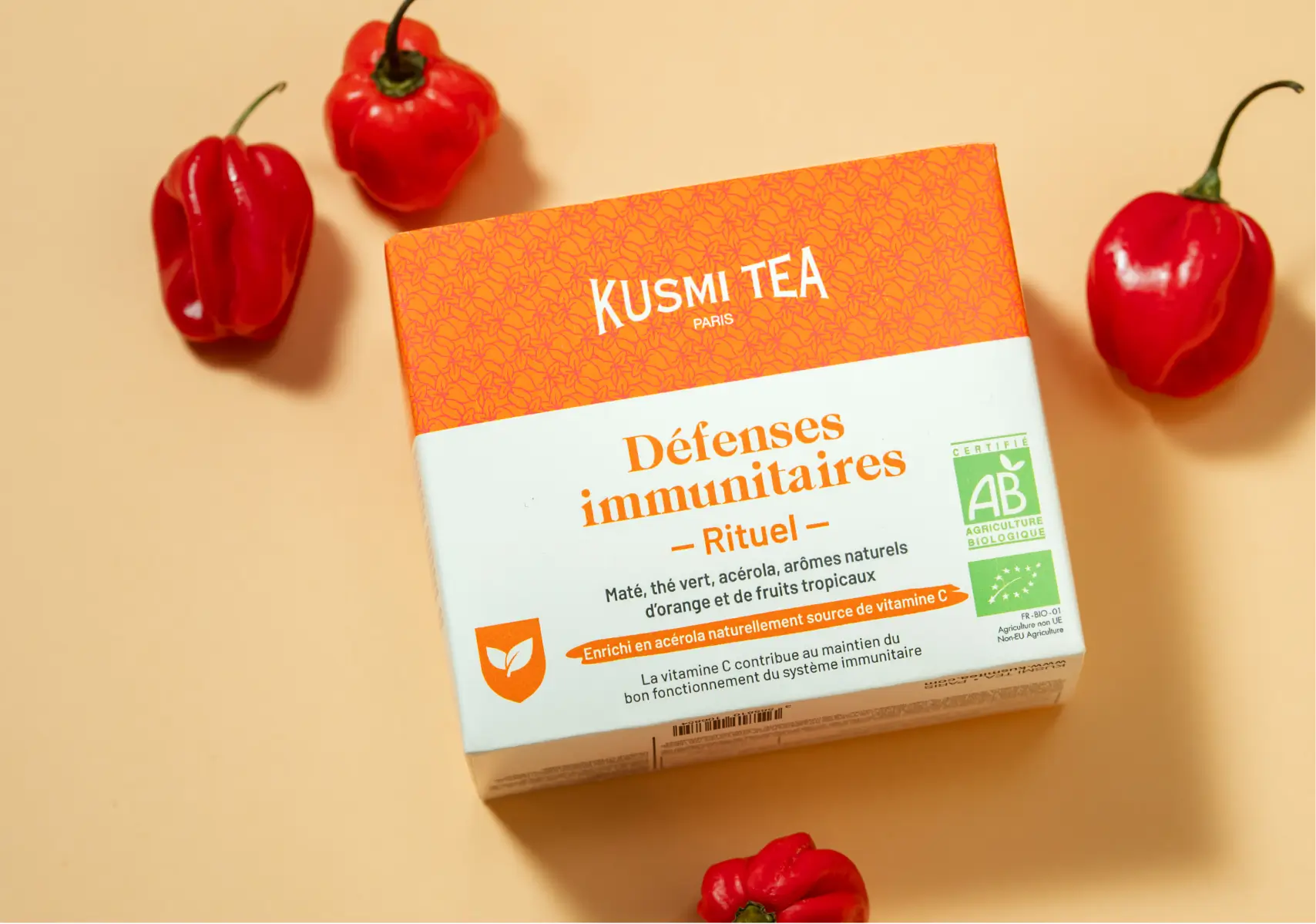 produit Rituel Immunitaire Kusmi Tea focus sur l'acérola