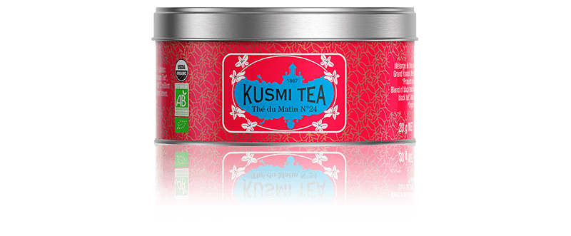 Thé du matin N°24 bio - Mélange de thés noirs d’Asie - Boite à thé en vrac - Kusmi Tea
