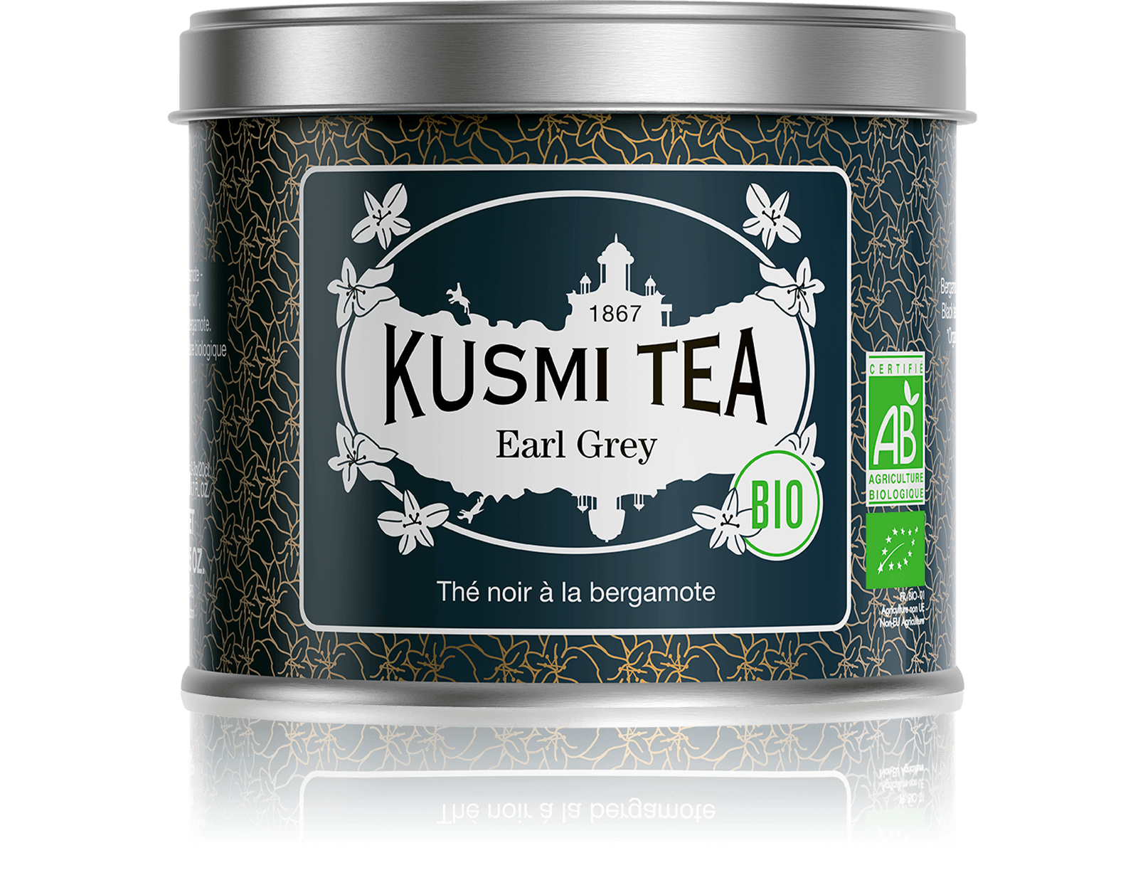 Earl Grey bio - Thé noir, bergamote - Boîte de thé en vrac - Kusmi Tea