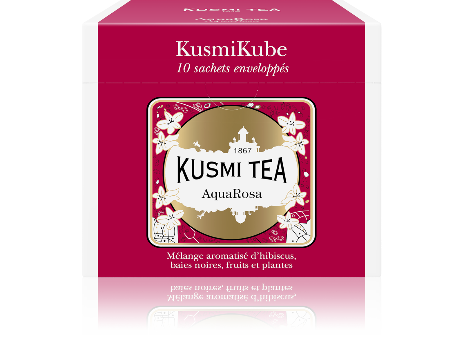 Infusion AquaRosa Recharge de 10 sachets enveloppés Kusmi Tea