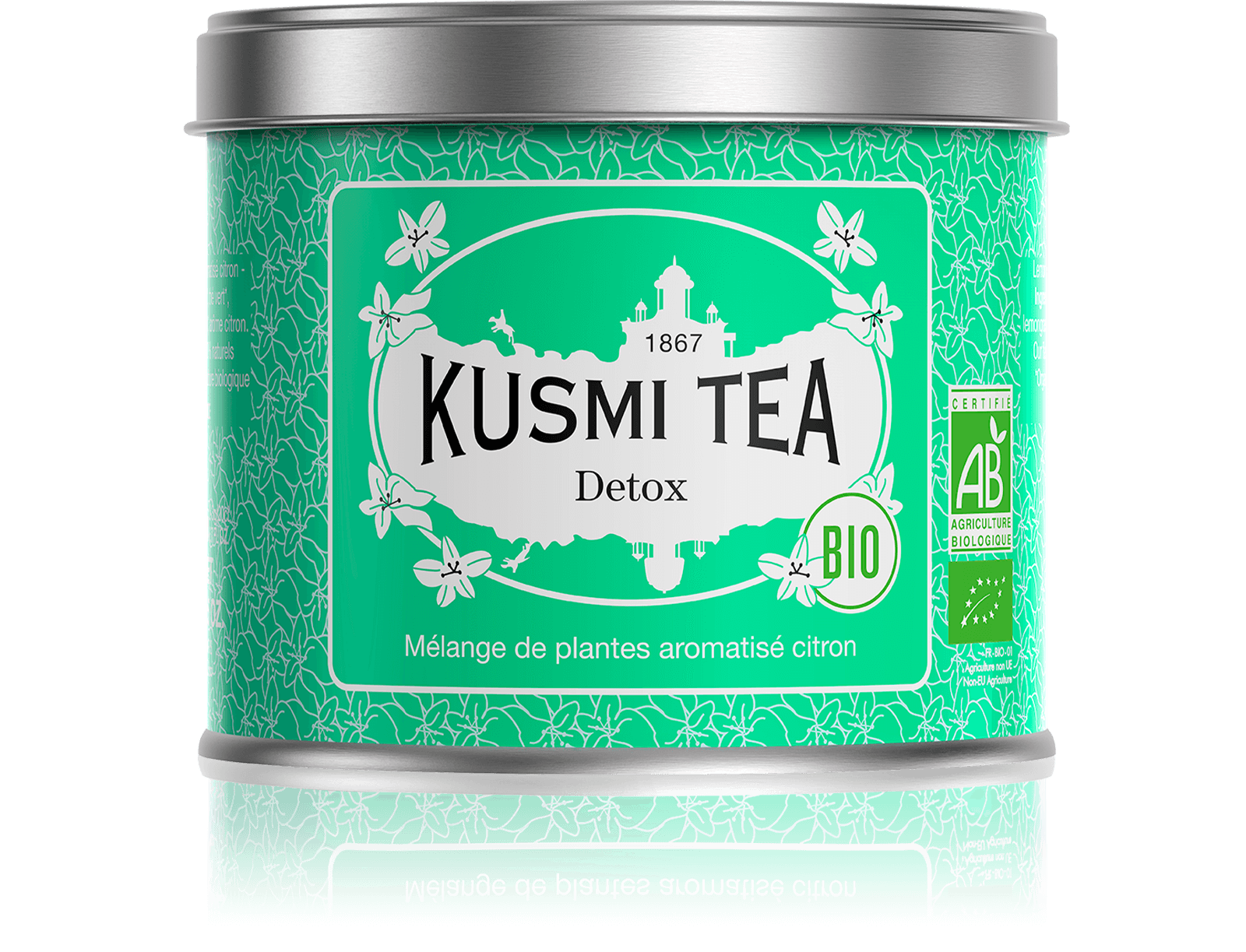 Detox bio - Thé vert, maté, citron - Boîte de thé en vrac - Kusmi Tea