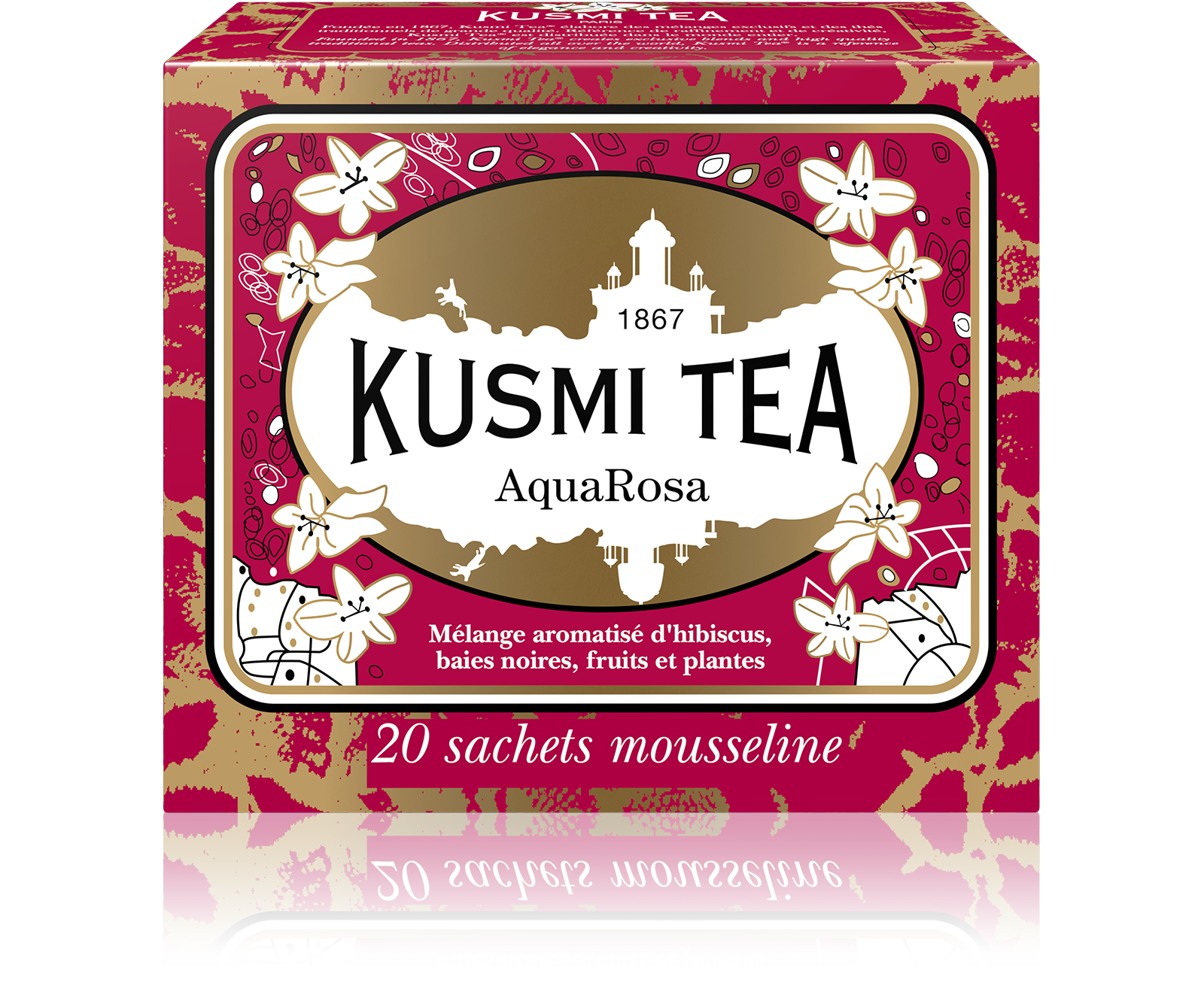 Infusion AquaRosa Boîte de 20 sachets Kusmi Tea