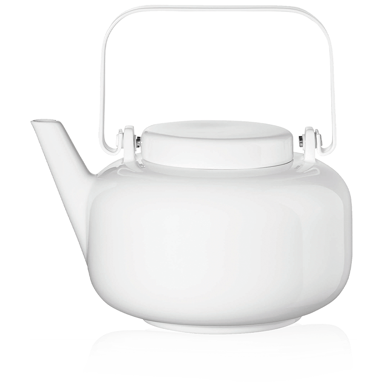 Théière en porcelaine 1L Sonoko - Théière Sonoko 1L en porcelaine blanche avec filtre - Kusmi Tea