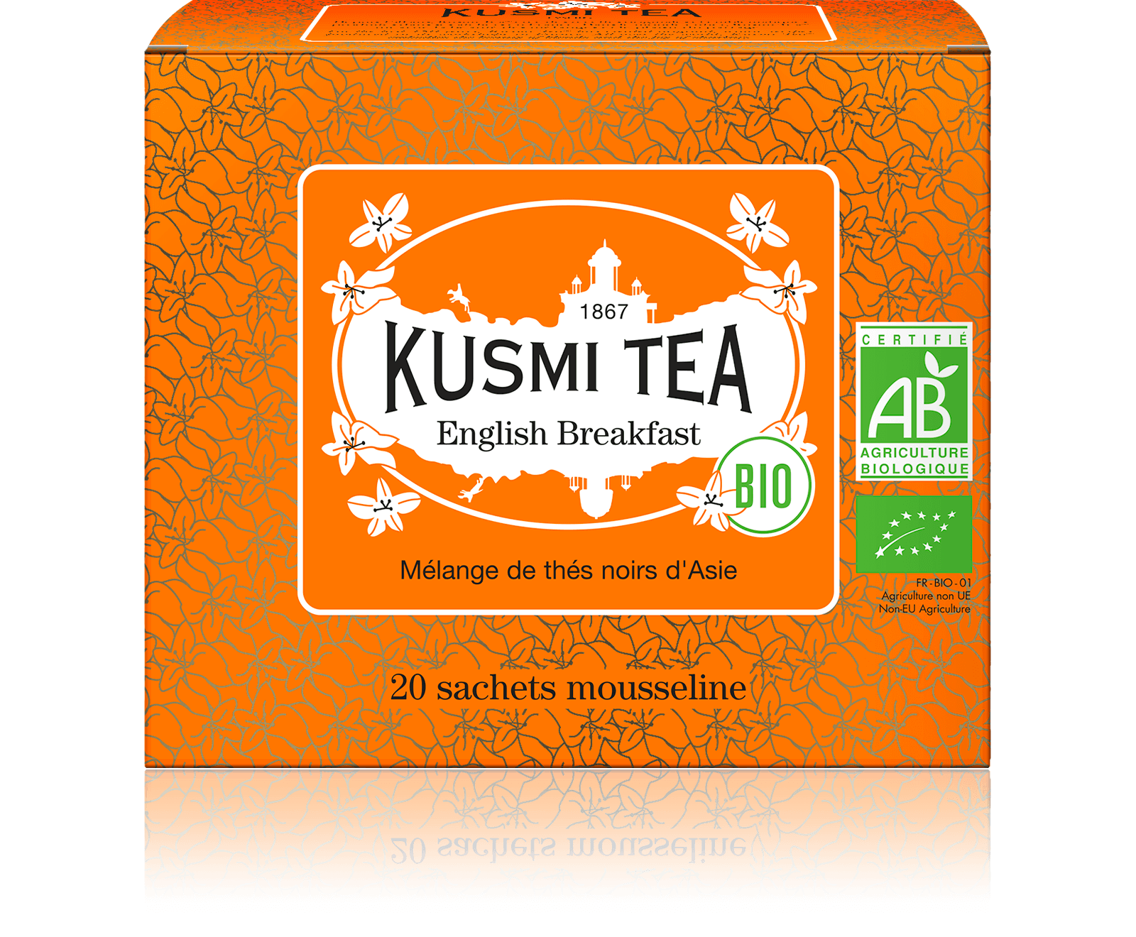 English Breakfast bio - Thé noir de Ceylan, Assam - Sachets de thé bio - Kusmi Tea