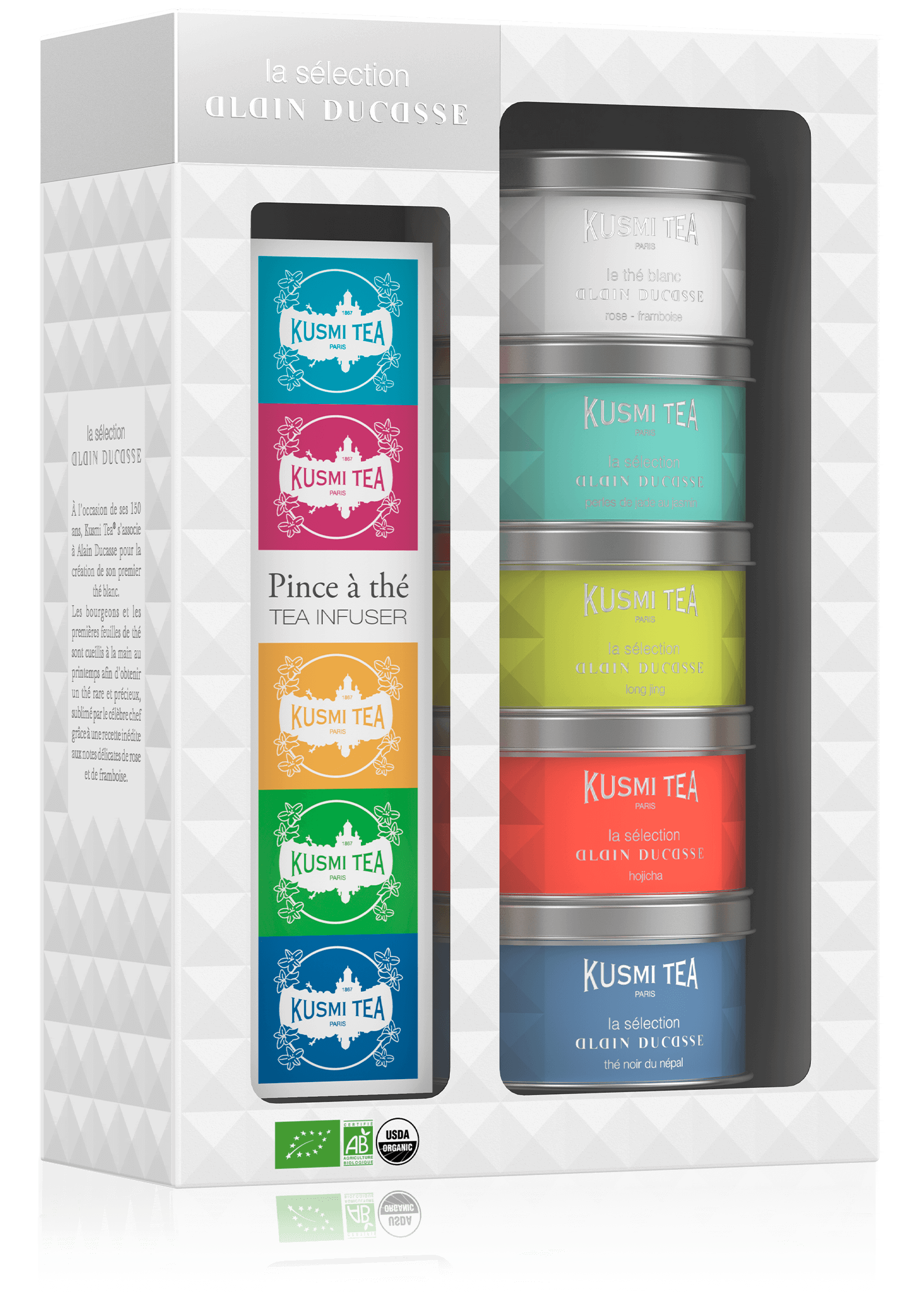 La Sélection Alain Ducasse gift set with a tea infuser - Kusmi Tea