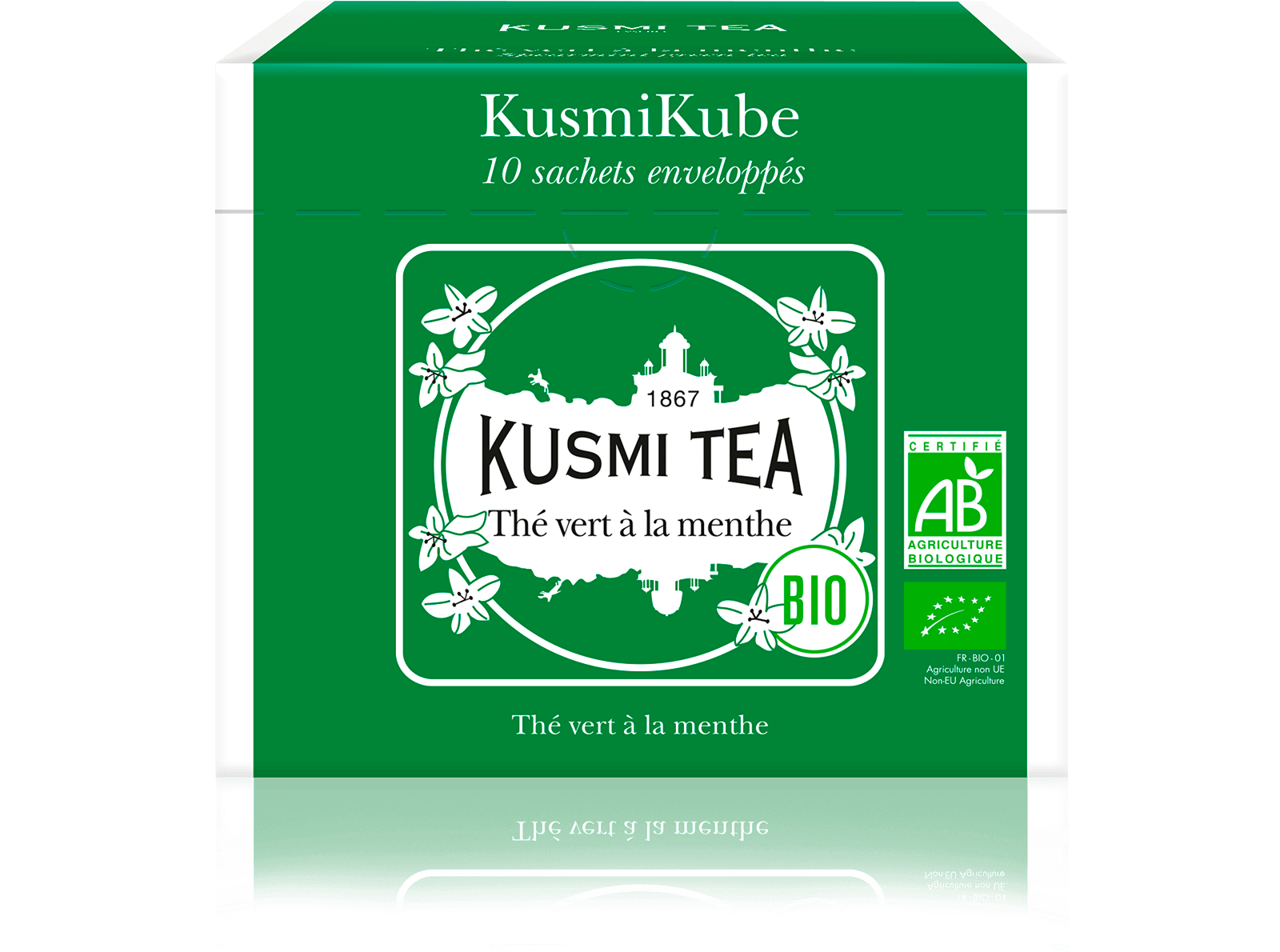 Thé vert à la menthe bio - Thé vert à la menthe - Sachets de thé bio - Kusmi Tea
