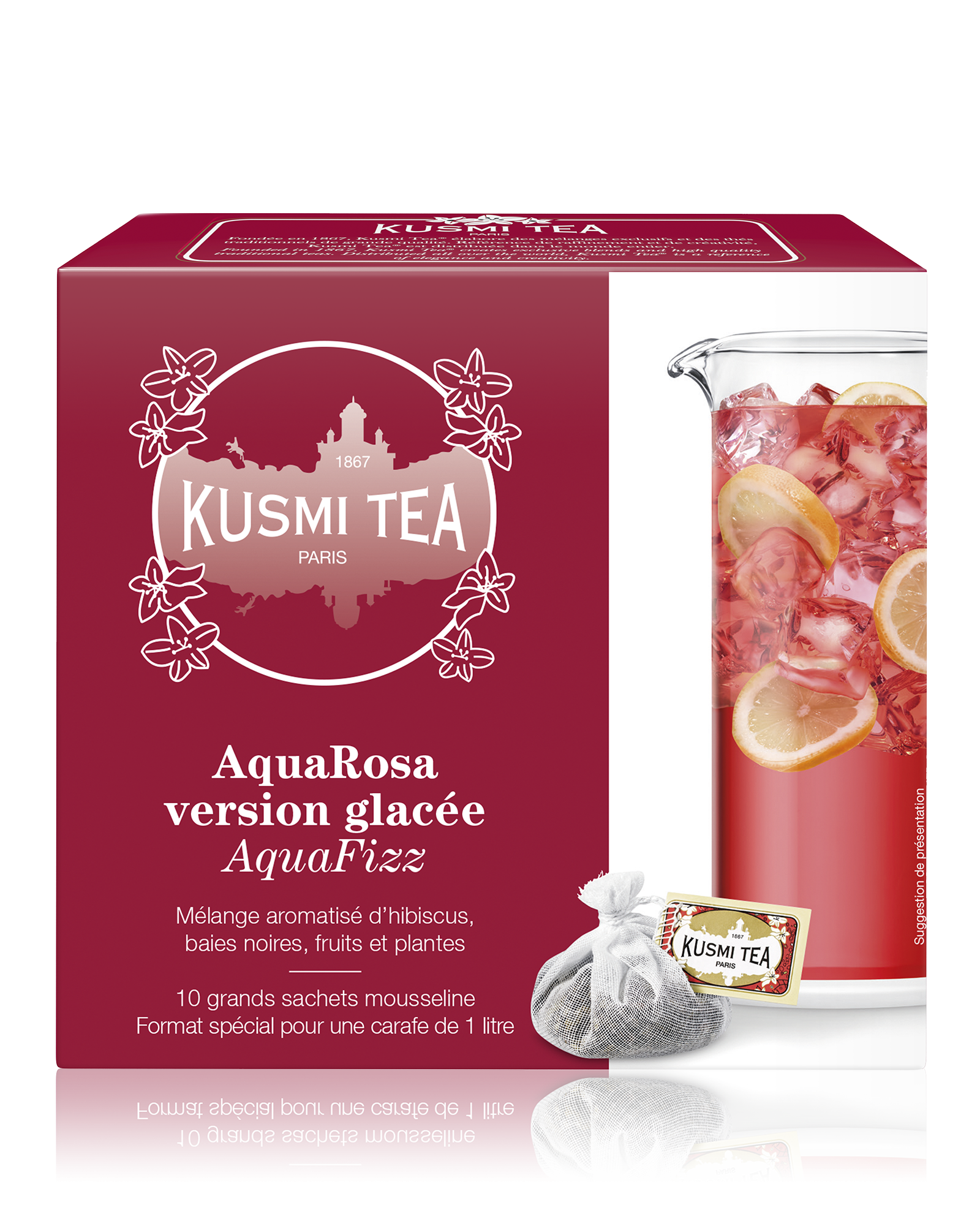 Infusion AquaRosa 10 sachets  Kusmi Tea