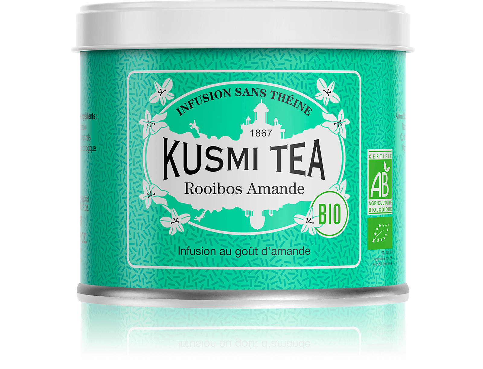 Rooibos Amande Infusion bio - Infusion saveur amande - Boite à thé en vrac - Kusmi Tea
