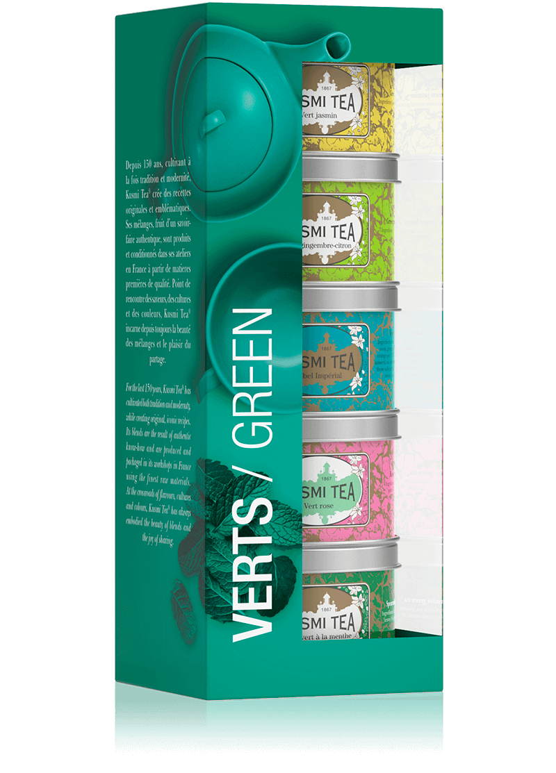 Coffret Les Verts - Thé vert en vrac - Kusmi Tea