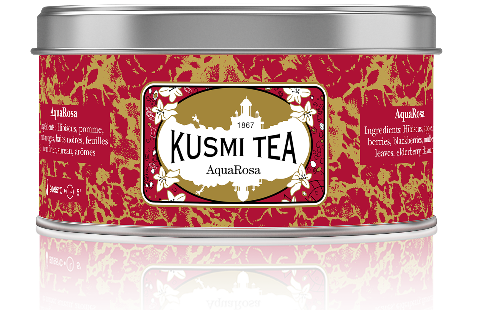 Infusion AquaRosa Boîte Métal (125 g) Kusmi Tea